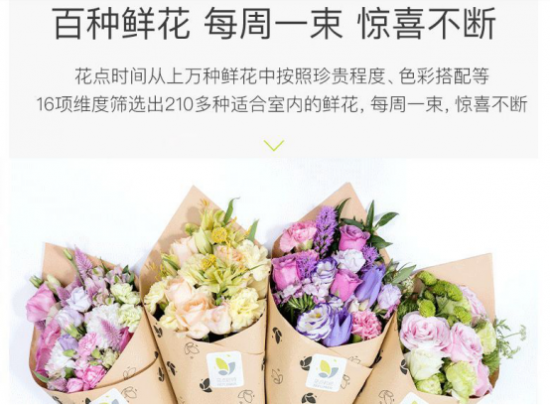 花点时间:年轻人的鲜花品牌,需与同行者一起前行