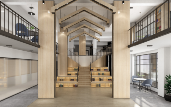 基层公共服务中心装修设计案例-广东最美党群服务中心